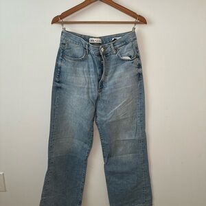 Zara Light Blue Denim Pants
